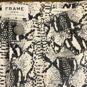 Frame Denim Snakeskin Jeans